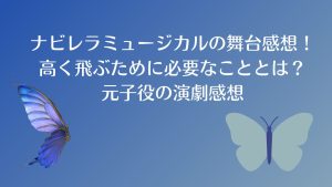 ナビレラミュージカルの舞台感想！高く飛ぶために必要なこととは？元子役の演劇感想